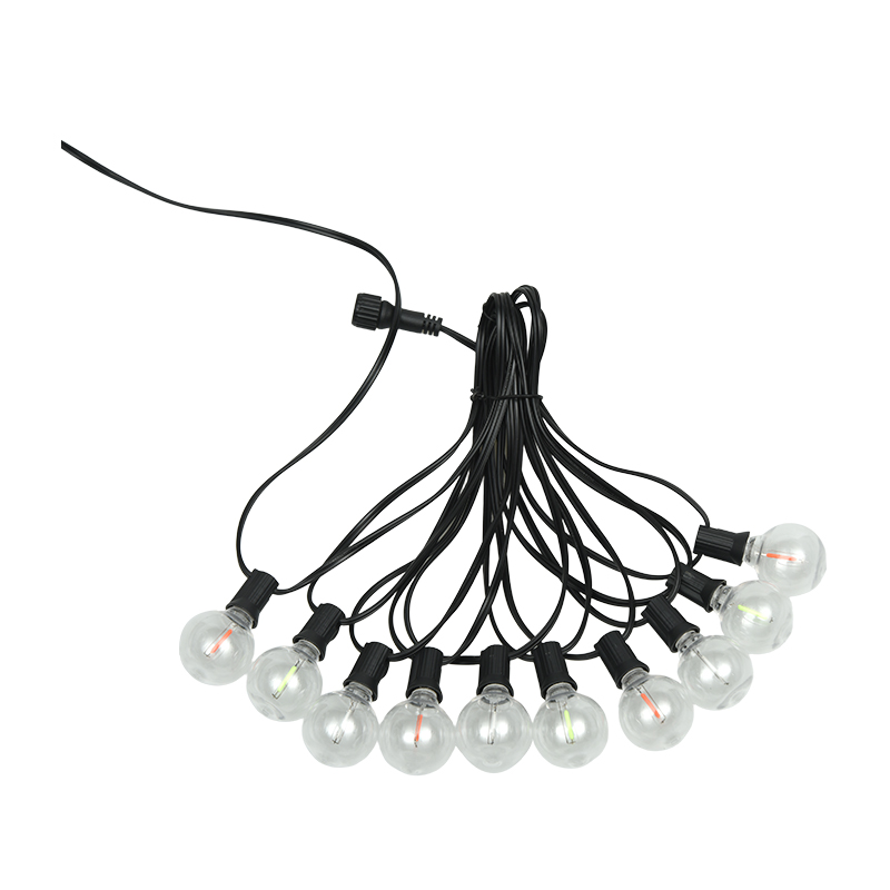 G40 Clip-on E12 Spiral Colored String Lights