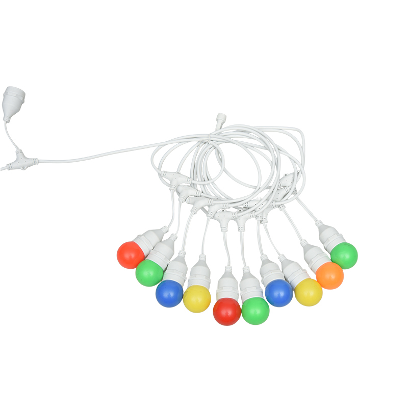 G45 Pendant Type E27 Spiral Colored String Lights