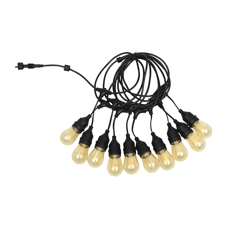 S14 hanging wire E27 warm white string lamp single lamp 2W
