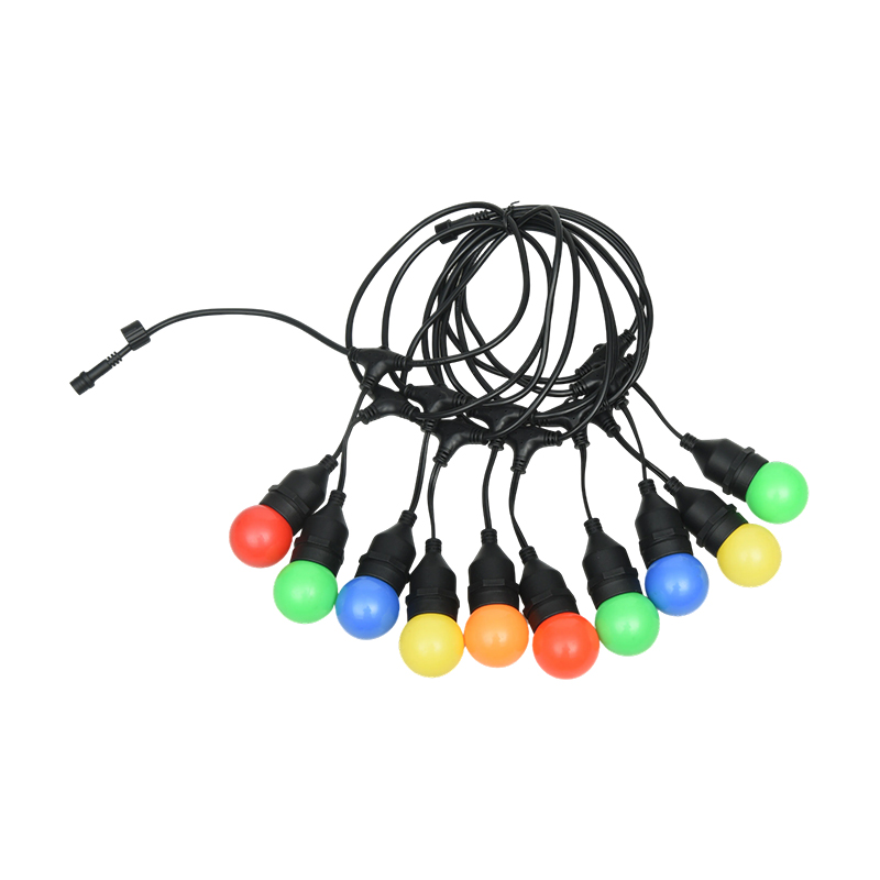 G45 Pendant Type E27 Spiral Colored String Lights