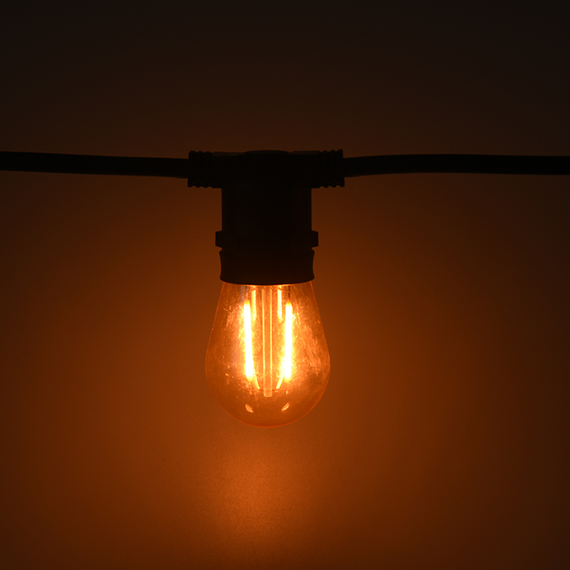 Flat head integrated string light