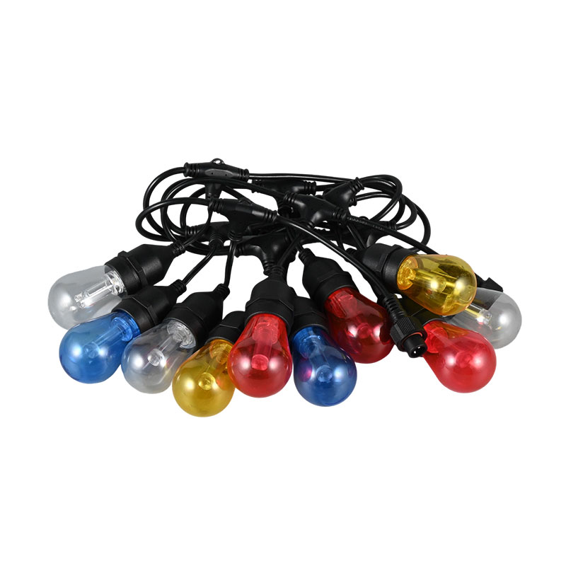 S14 Light Guide Pillar Pendant Type E27 Spiral String Lights
