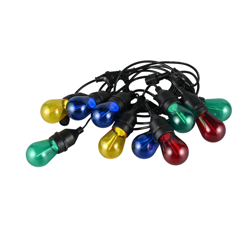 S14 Hanging E27 Spiral RGBWY Multi-Color String Lights