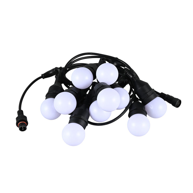 G45 Hanging Type E27 Spiral RGB Synchronized Flashing String Lights