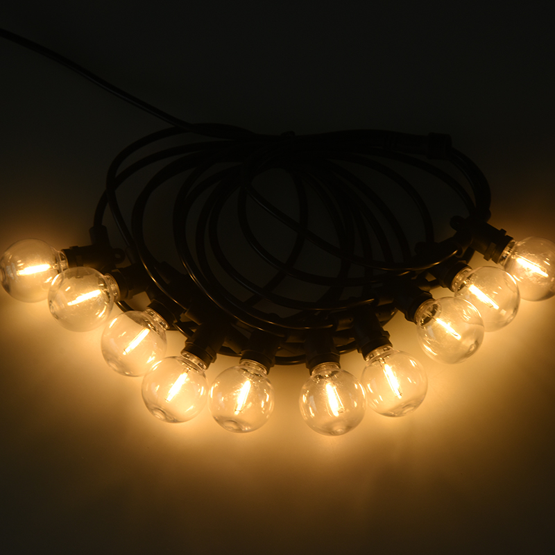 G40 integrated solar string light (E12 lamp holder, 5 metro 10 na ilaw)