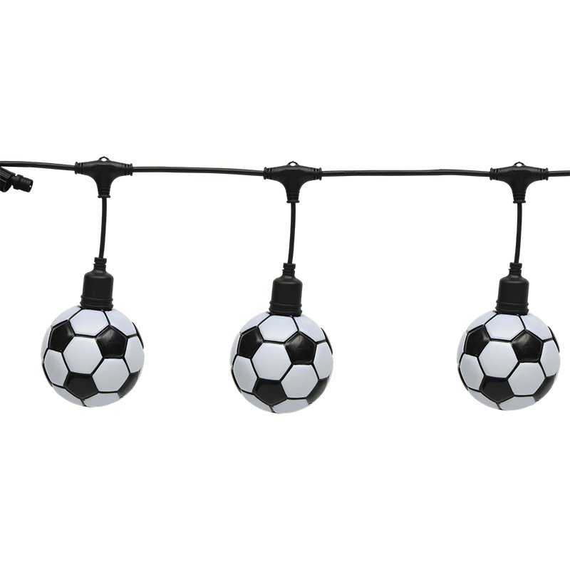 Mga string light na may temang football (5meters, 10 lights)