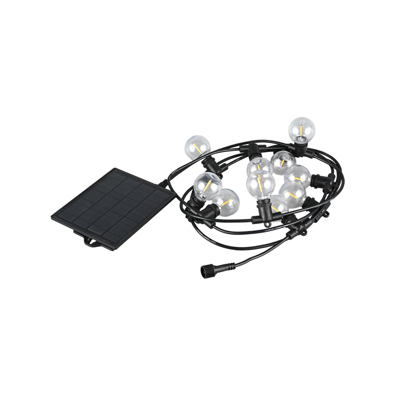 G40 integrated solar string light (E12 lamp holder, 5 metro 10 na ilaw)