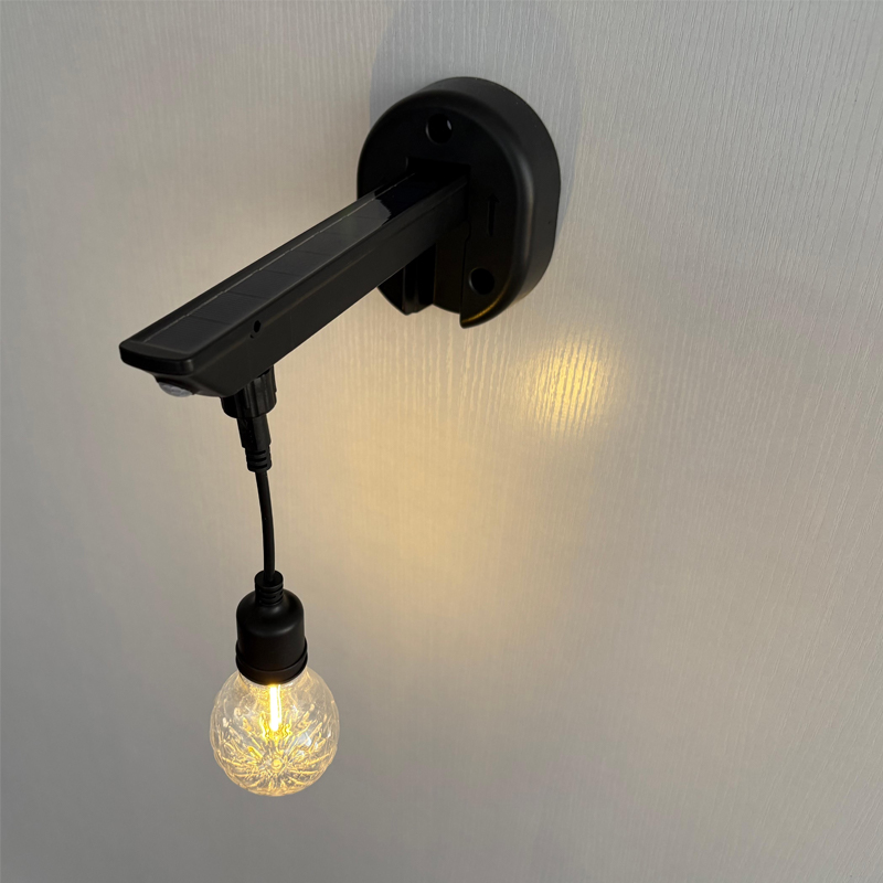 Diamond pattern diffused solar wall light (A60 bulb shape)
